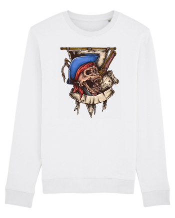 Pirate Skull White
