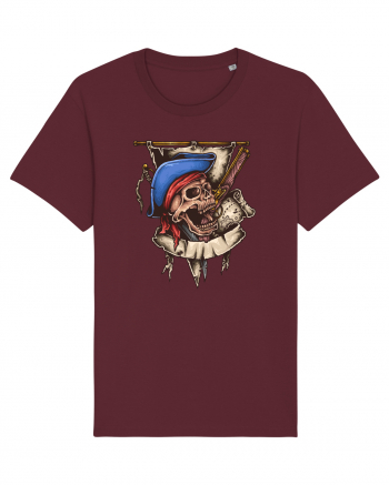 Pirate Skull Burgundy