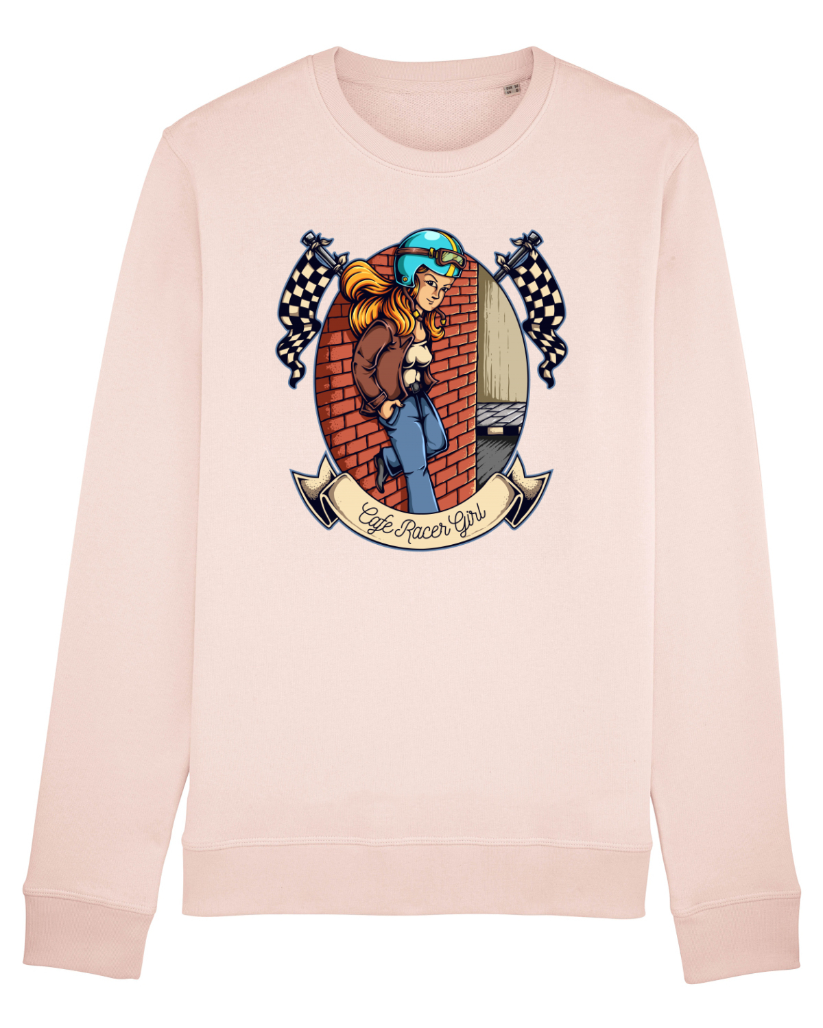 Bluză mânecă lungă Unisex Rise Candy Pink