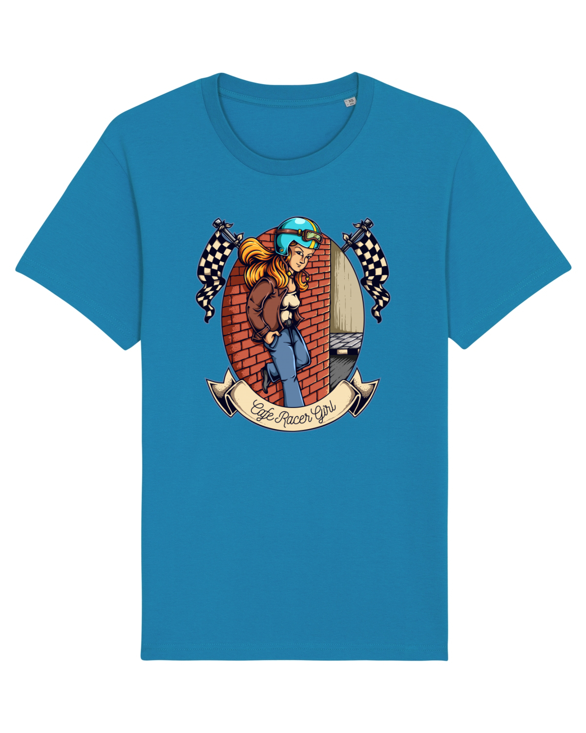 Tricou mânecă scurtă Unisex Rocker Azur