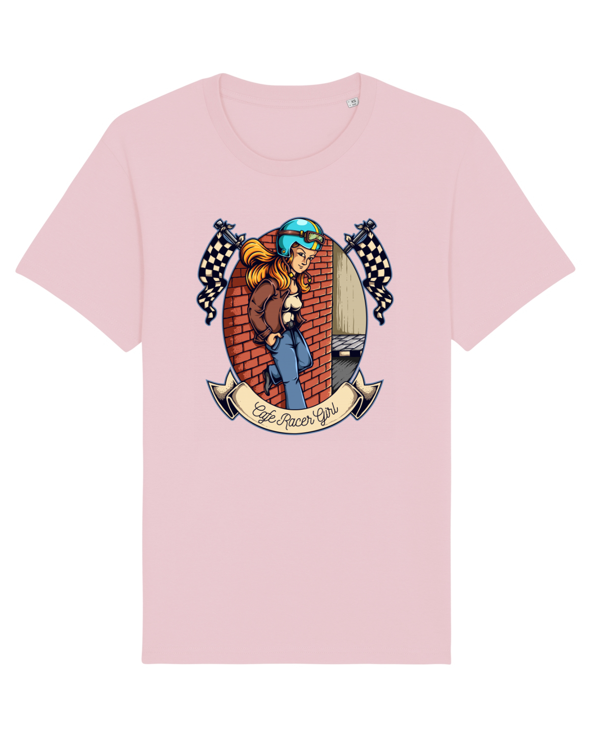 Tricou mânecă scurtă Unisex Rocker Cotton Pink