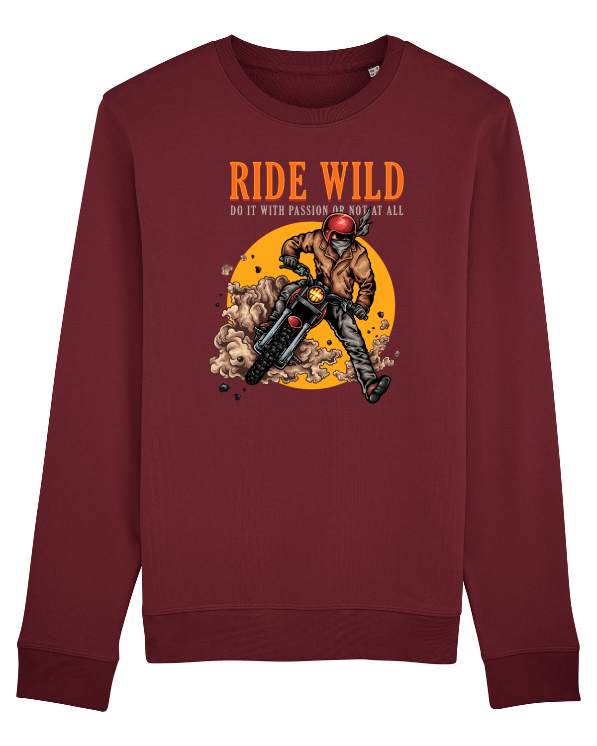 Bluză mânecă lungă Unisex Rise Burgundy