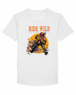 Ride Wild Tricou mânecă scurtă guler larg Bărbat Skater