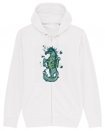 Scuba Seahorse White