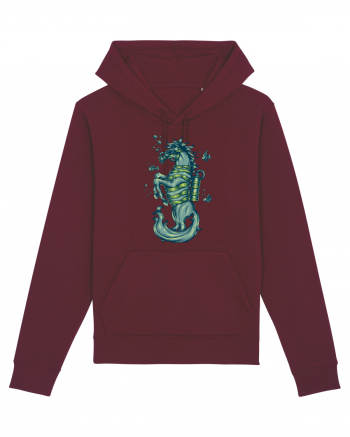 Scuba Seahorse Burgundy