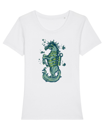 Scuba Seahorse White