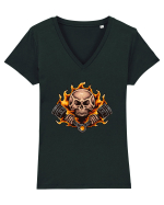 Speed Demon Tricou mânecă scurtă guler V Damă Evoker