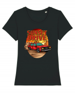 Sunset Drive Tricou mânecă scurtă guler larg fitted Damă Expresser