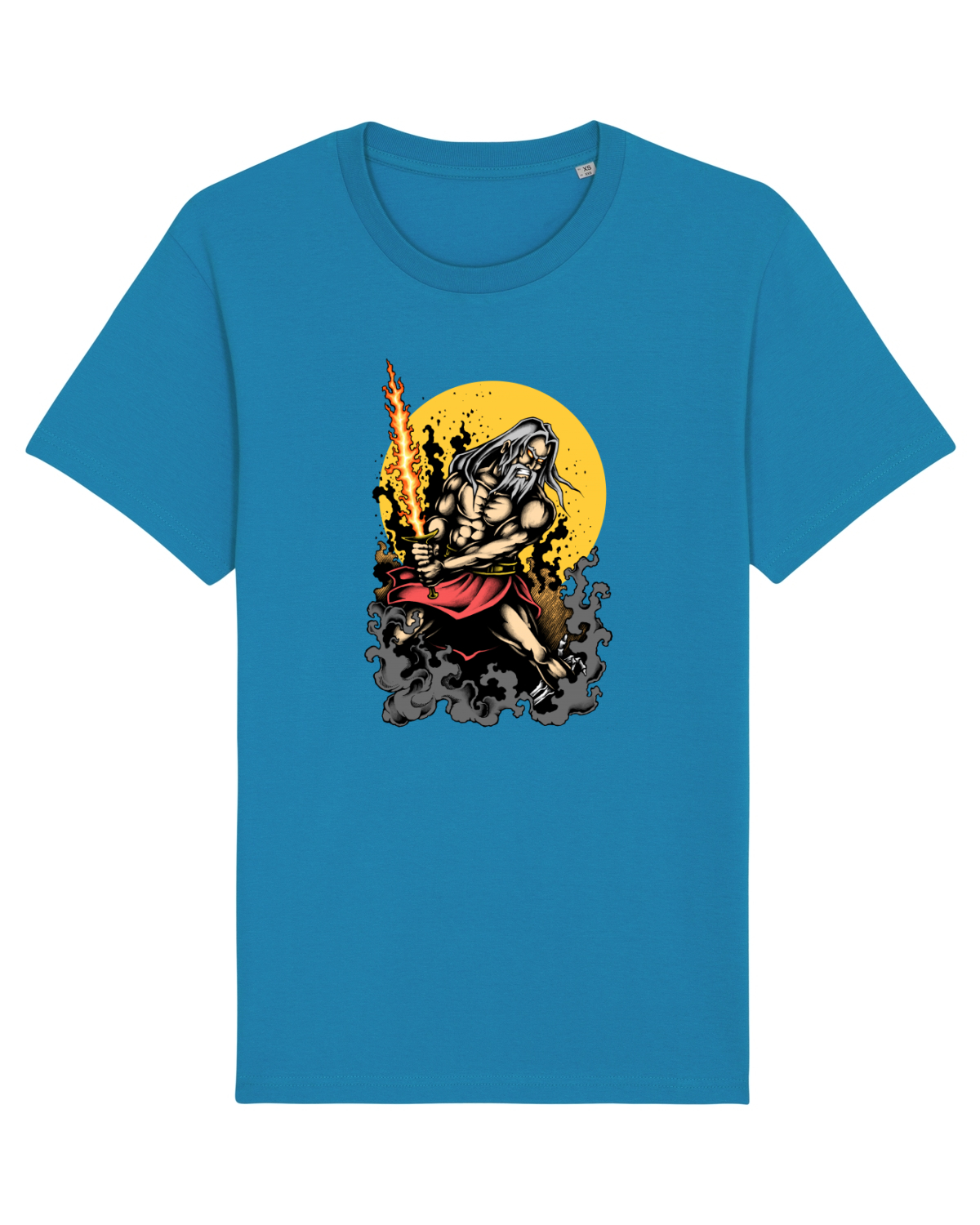 Tricou mânecă scurtă Unisex Rocker Azur