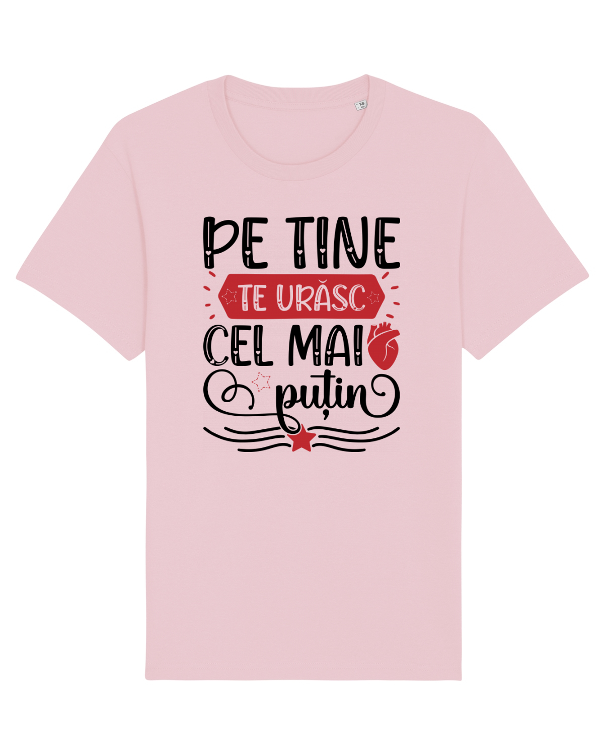 Tricou mânecă scurtă Unisex Rocker Cotton Pink