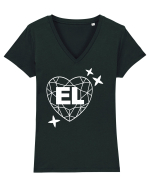 EL (si EA) Tricou mânecă scurtă guler V Damă Evoker