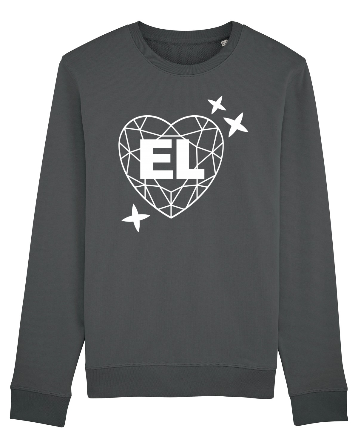 Bluză mânecă lungă Unisex Rise Anthracite