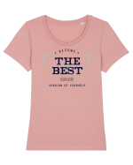 Become the best version of yourself Tricou mânecă scurtă guler larg fitted Damă Expresser