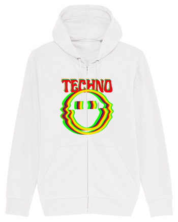 Techno Music Lover  White