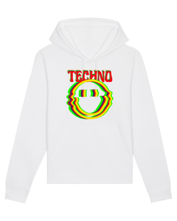 Techno Music Lover  White