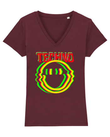 Techno Music Lover  Burgundy