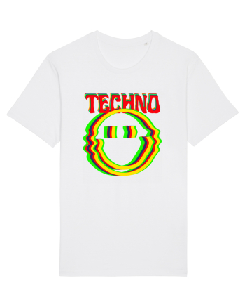 Techno Music Lover  White