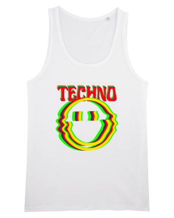 Techno Music Lover  White