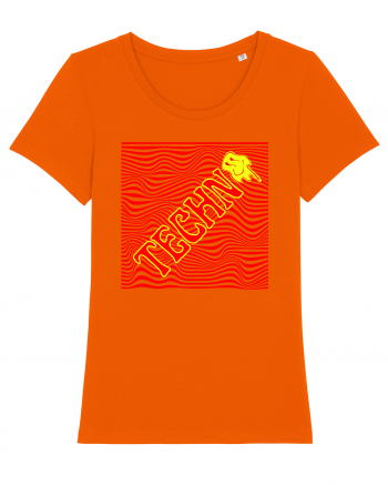 Techno Music Lover  Bright Orange