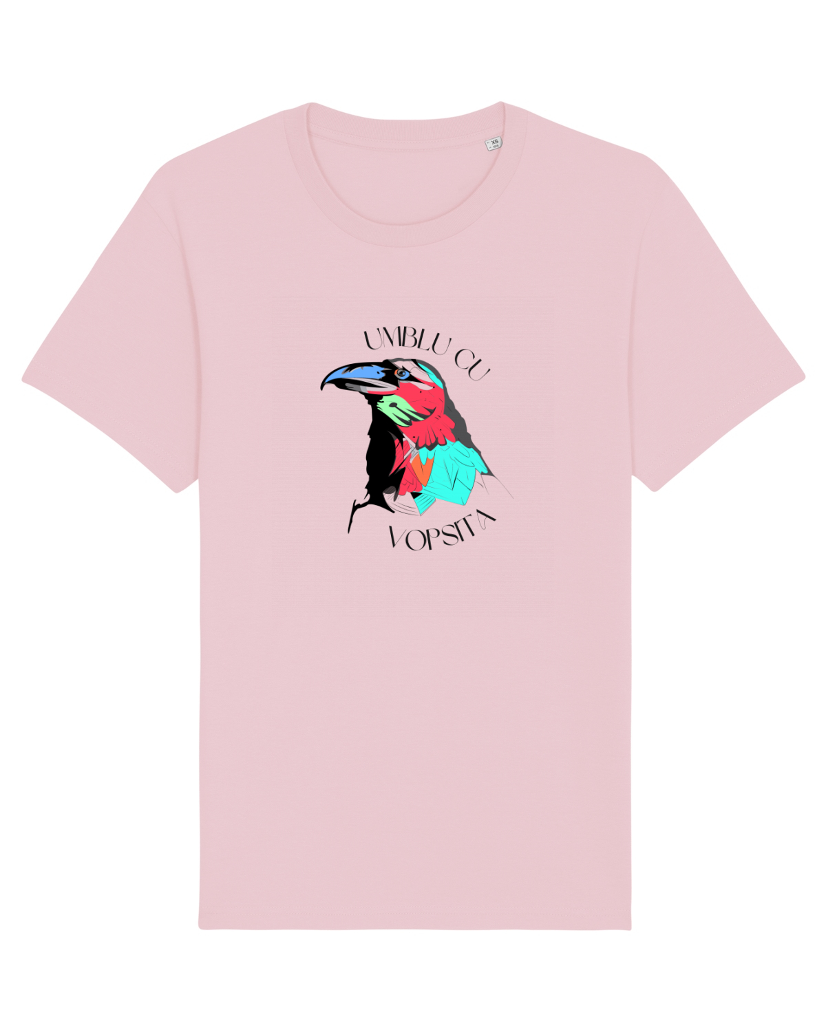 Tricou mânecă scurtă Unisex Rocker Cotton Pink