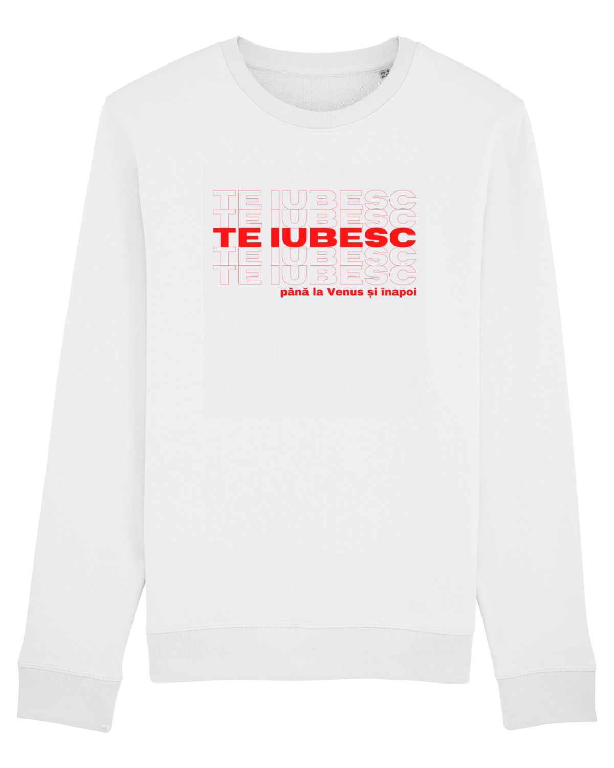 Bluză mânecă lungă Unisex Rise White