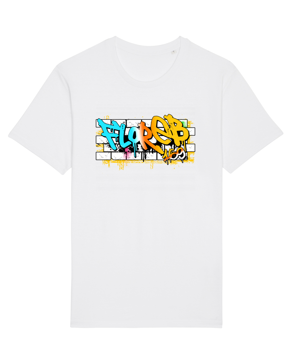 Tricou mânecă scurtă Unisex Rocker White