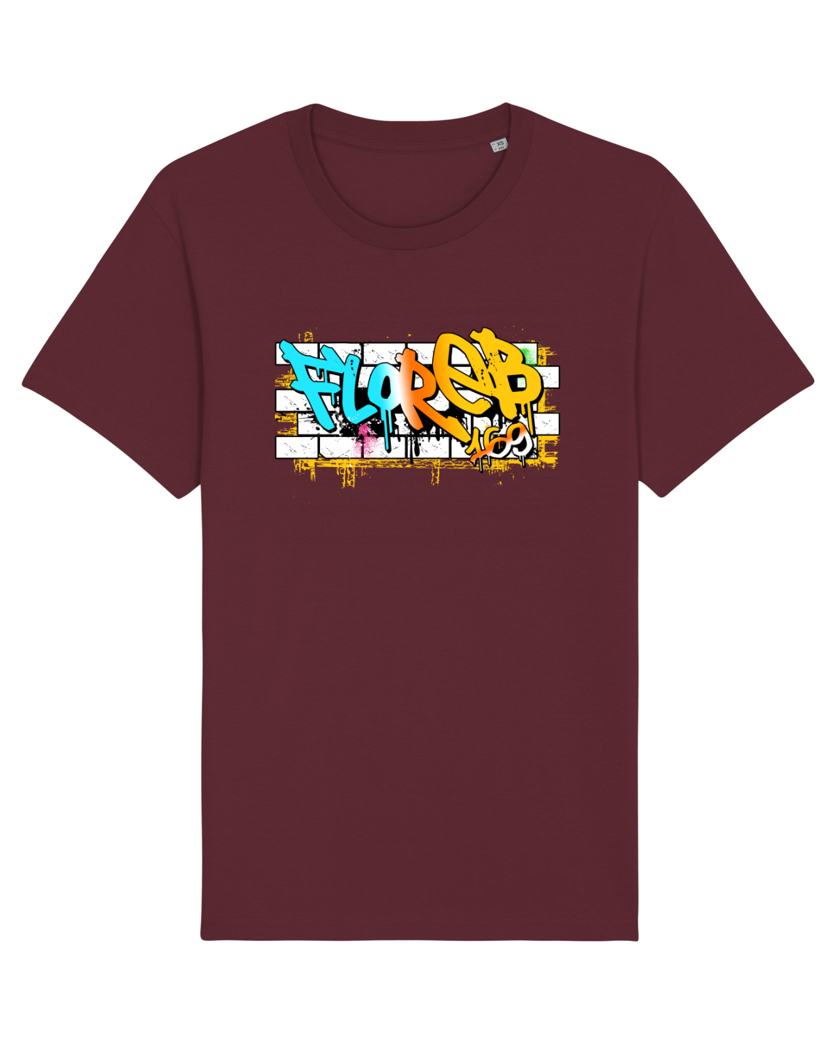 Tricou mânecă scurtă Unisex Rocker Burgundy