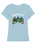 Change the Game Tricou mânecă scurtă guler larg fitted Damă Expresser