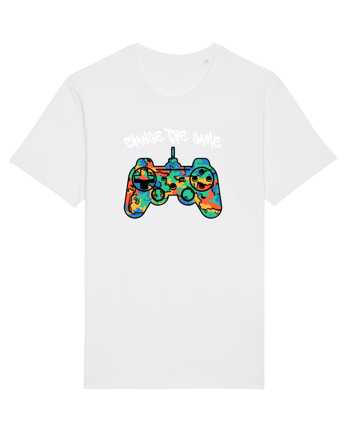 Tricou mânecă scurtă Unisex Rocker White