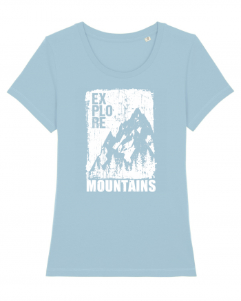 Explore Mountains Sky Blue