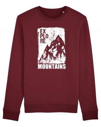 Explore Mountains Burgundy