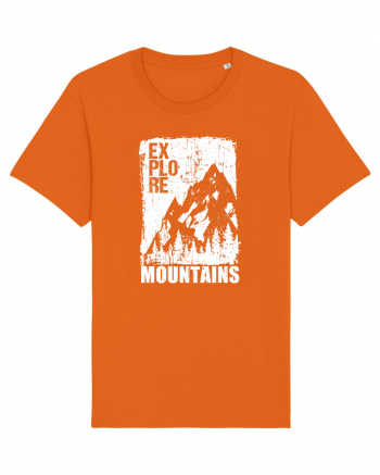 Explore Mountains Bright Orange