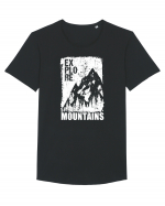 Explore Mountains Tricou mânecă scurtă guler larg Bărbat Skater