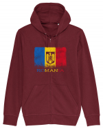 Romania Tricolor Hanorac cu fermoar Unisex Connector