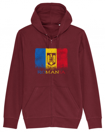 Romania Tricolor Burgundy