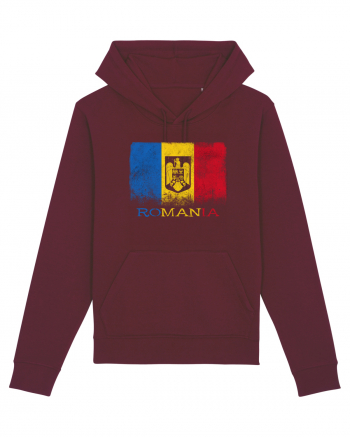 Romania Tricolor Burgundy