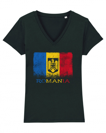 Romania Tricolor Black