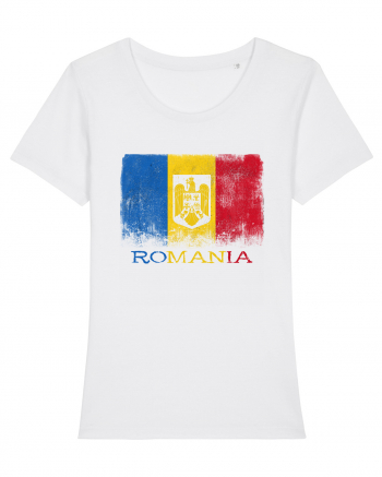 Romania Tricolor White