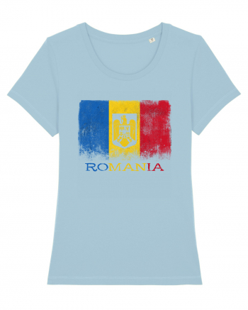 Romania Tricolor Sky Blue