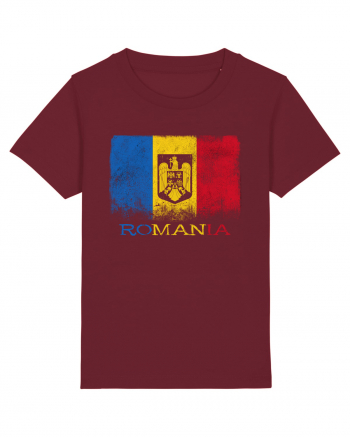 Romania Tricolor Burgundy