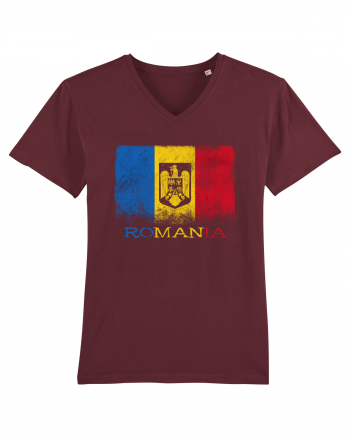 Romania Tricolor Burgundy