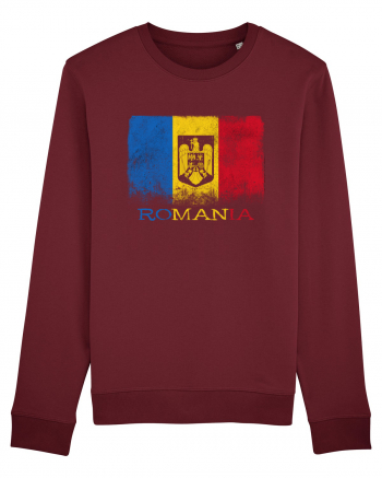 Romania Tricolor Burgundy