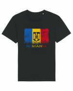 Romania Tricolor Tricou mânecă scurtă Unisex Rocker