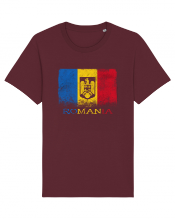 Romania Tricolor Burgundy