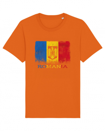 Romania Tricolor Bright Orange