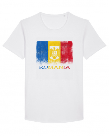 Romania Tricolor White