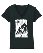 Romania Tricou mânecă scurtă guler V Damă Evoker
