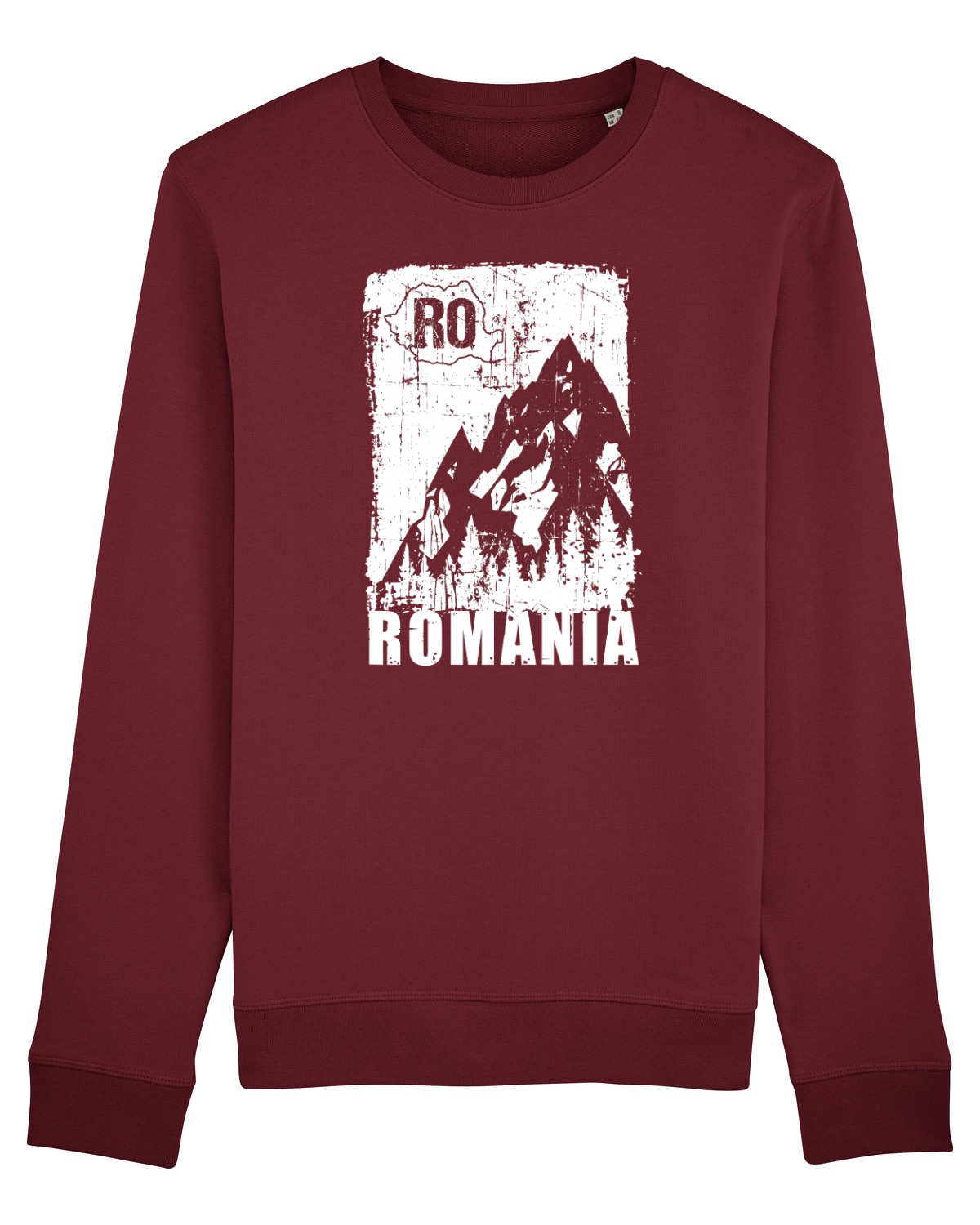 Bluză mânecă lungă Unisex Rise Burgundy