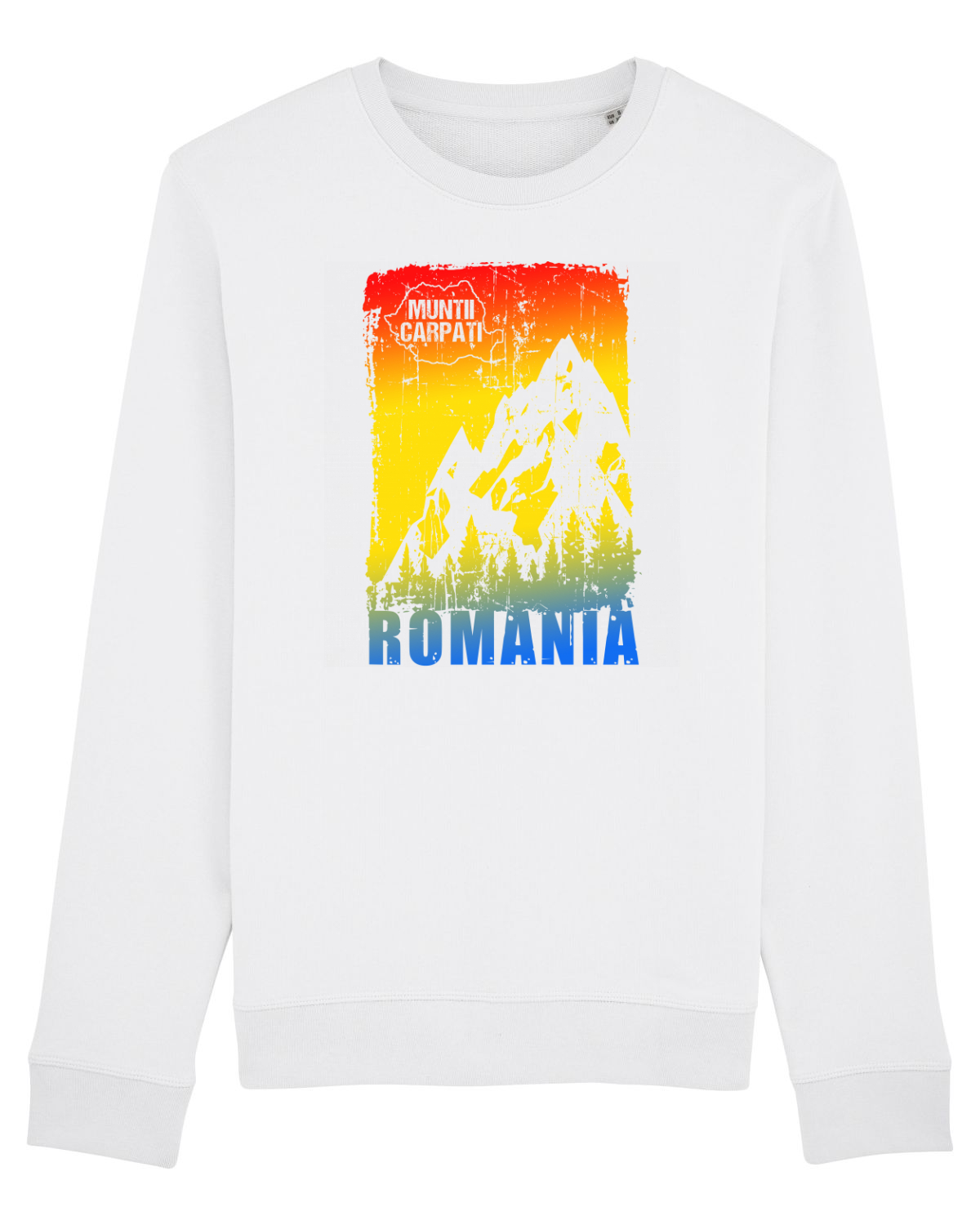 Bluză mânecă lungă Unisex Rise White