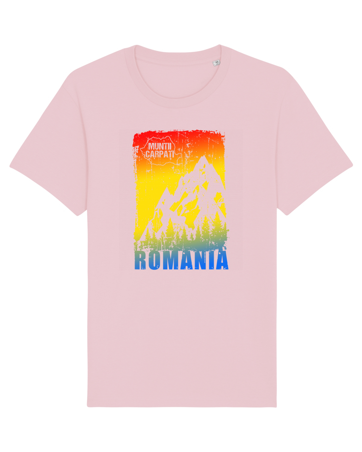 Tricou mânecă scurtă Unisex Rocker Cotton Pink